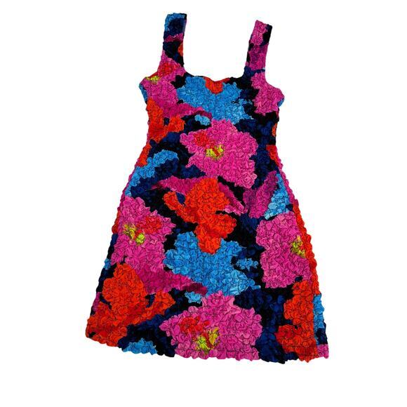 Mara Hoffman +‎ Net Sustain Laura Printed Popcorn Mini Dress Pink Size Small - Picture 13 of 16